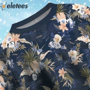 Navy Tropical Ugly Christmas Sweater 4