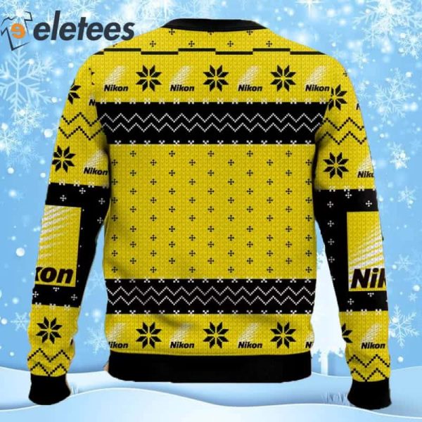 Nikon Camera Brands Ugly Christmas Sweater