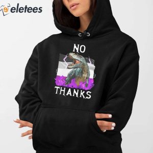 No Thanks Asexual Flag Shirt 4