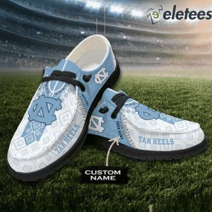 North Carolina Tar Heels Custom Name Native American Pattern HD Shoes1