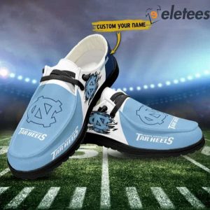 North Carolina Tar Heels Football Personalized Dude Shoes