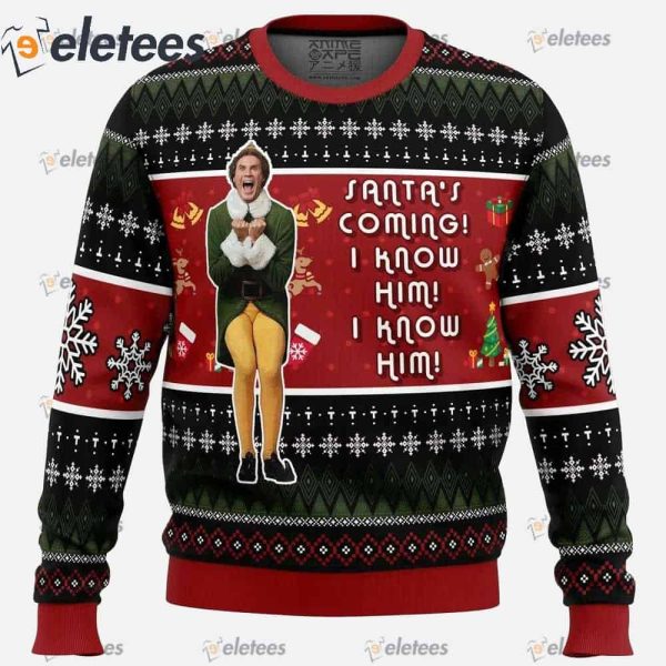OMG Santa Elf Christmas Sweater