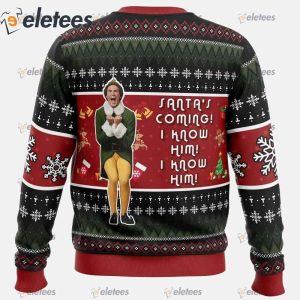 OMG Santa Elf Ugly Christmas Sweater1