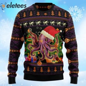 Octopus Ornament Ugly Christmas Sweater