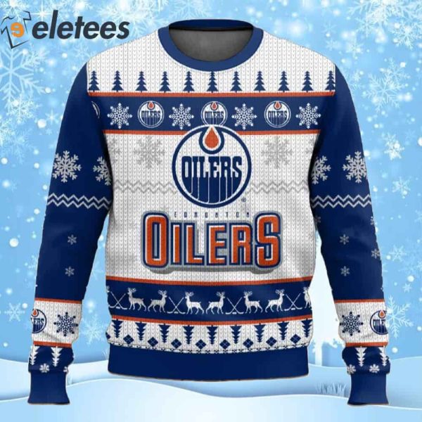 Oilers Hockey Ugly Christmas Sweater