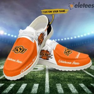 Oklahoma State Cowboys Football Personalized Dude Shoes 2