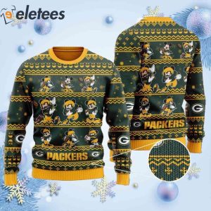 Packers Mickey Mouse Knitted Ugly Christmas Sweater