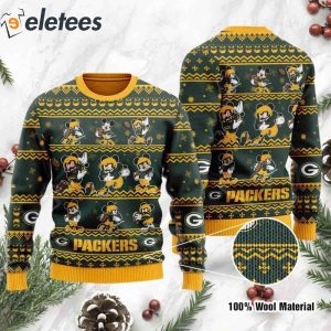 Packers Mickey Mouse Knitted Ugly Christmas Sweater1