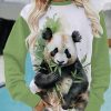 Panda Print Sweatshirt