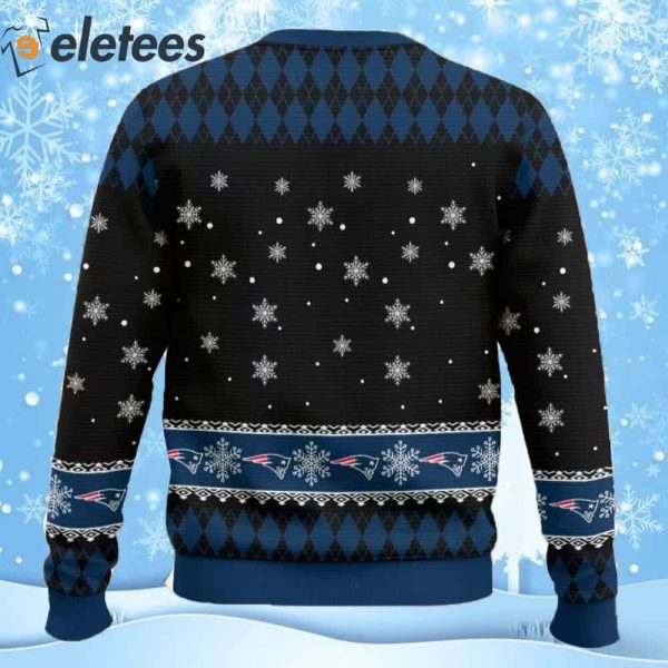 Patriots Football Merry Kissmyass Ugly Christmas Sweater