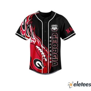 Personalized Georgia Bulldogs Between The Hedges Baseball Jersey1