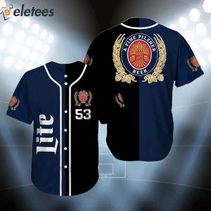 Personalized Miller Lite A Fine Pilsner Beer Baseball Jersey