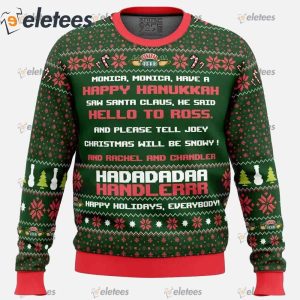 Phoebes Christmas Song Friends Ugly Christmas Sweater