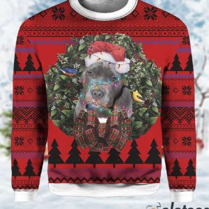 Pitbull Terrier MC Ugly Christmas Sweater 2