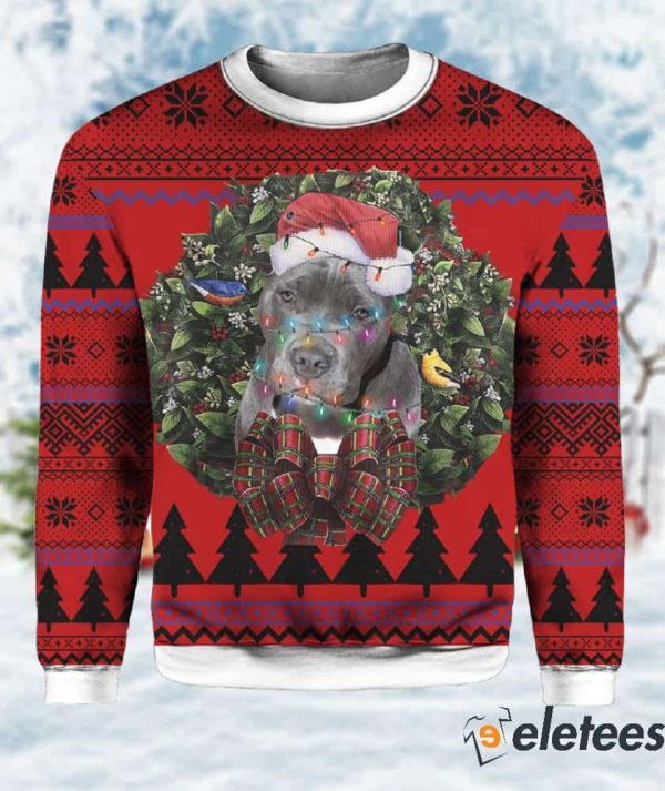 Pitbull Terrier MC Ugly Christmas Sweater