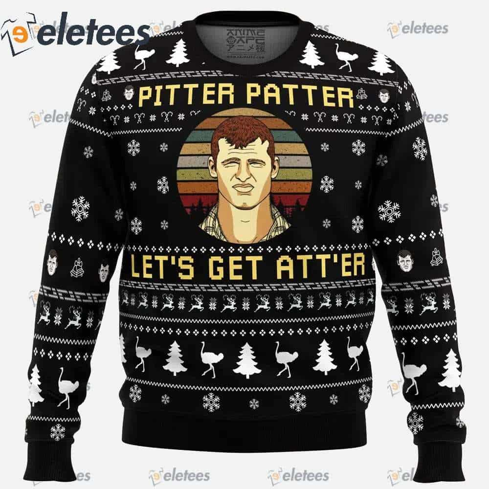 Pitter Patter Let's Get At'er Letterkenny Ugly Christmas Sweater