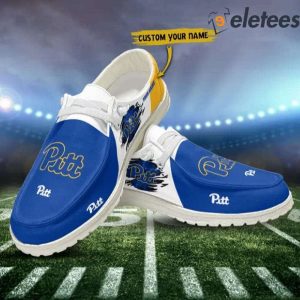 Pittsburgh Panthers Football Personalized Dude Shoes 2