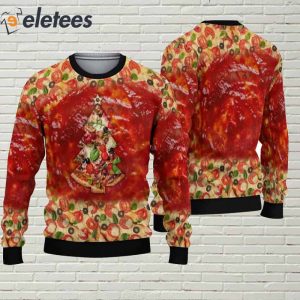 Pizza christmas tree outlet sweater