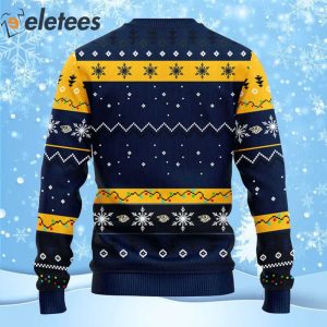 Predators Hockey Dabbing Santa Claus Ugly Christmas Sweater 2