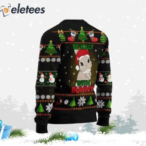 Rabbit Be Jolly With Bunny Ugly Christmas Sweater 2
