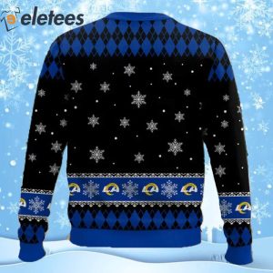 Rams Football Merry Kissmyass Ugly Christmas Sweater 2