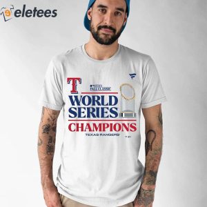 Rangers 2023 World Series Champions Locker Room Shirt 1