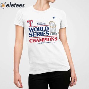Rangers 2023 World Series Champions Locker Room Shirt 2