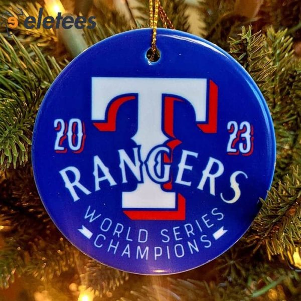 Rangers 2023 World Series Champions Ornament