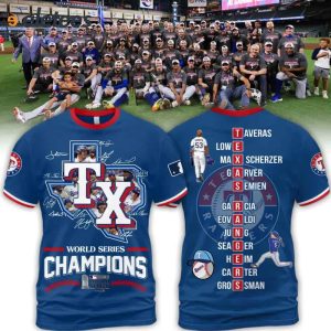 Rangers World Series 3D Shirt 2023 4