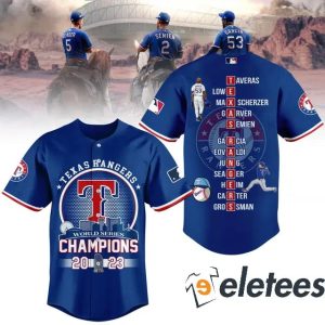 Rangers World Series Champions Baseball Jersey 2