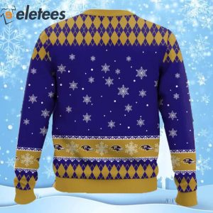 Ravens Football Merry Kissmyass Ugly Christmas Sweater 2