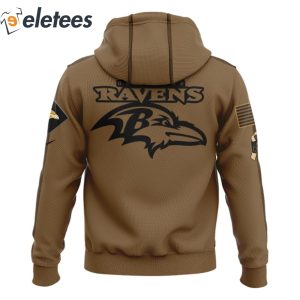 Ravens salute sales to service hoodie