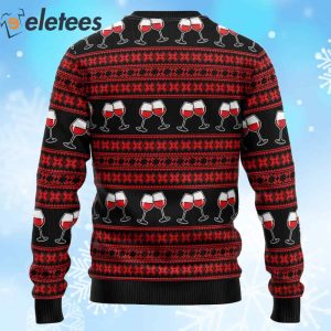 Red Wine Mama Needs Her Jingle Juice Ugly Christmas Sweater 2