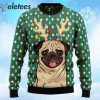 Reindeer Pug Dog Ugly Christmas Sweater