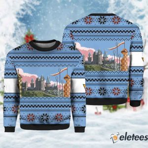 Retro Hogwarts Christmas Sweater 1