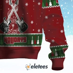 Rock The Guitar Holidays Ugly Christmas Sweater 3