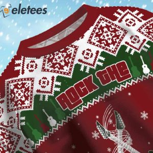 Rock The Guitar Holidays Ugly Christmas Sweater 4