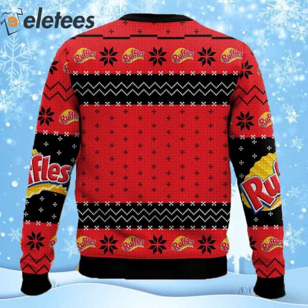Rufffles Snack Brand Ugly Christmas Sweater