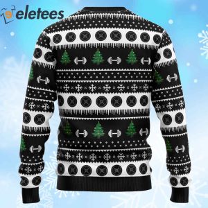 Santa Claus Love Gym Ugly Christmas Sweater 2