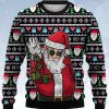 Santa Claus Salt Bae Ugly Christmas Sweater