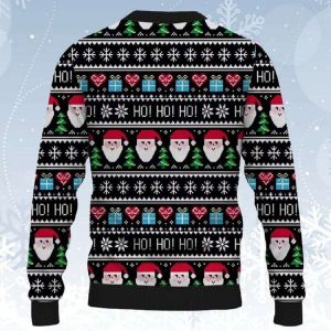 Santa Claus Salt Bae Ugly Christmas Sweater 2