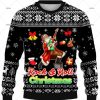 Santa Rock And Roll Christmas Ugly Sweater