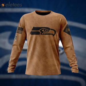 Seahawks Veterans Day Brown Hoodie 1