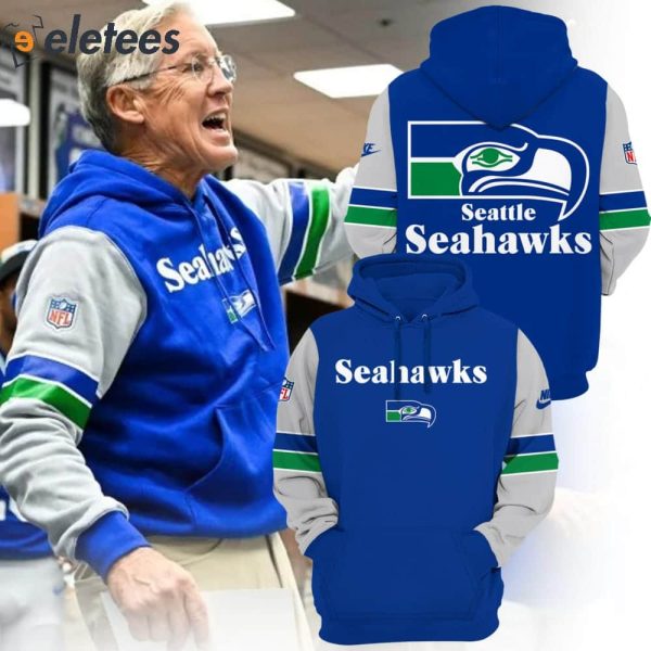 Seahawks Coach Pete Carroll’s Outfit Throwback Hoodie