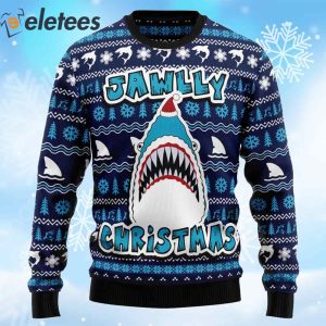 Shark Jawlly Christmas Ugly Sweater