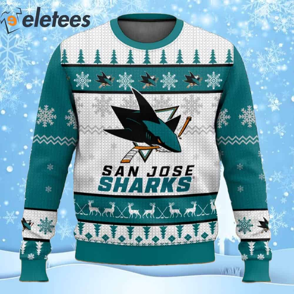 San jose sharks sales christmas sweater