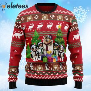 Shetland Sheepdogs Family Snow Ugly Christmas Sweater