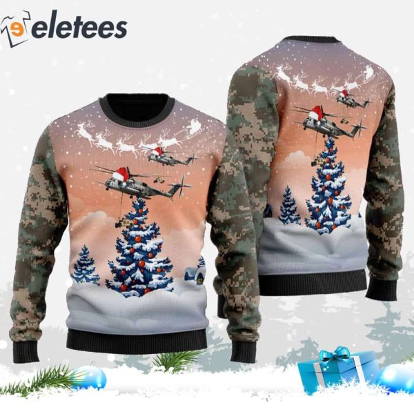 Sikorsky CH-53E Super Stallion Ugly Christmas Sweater