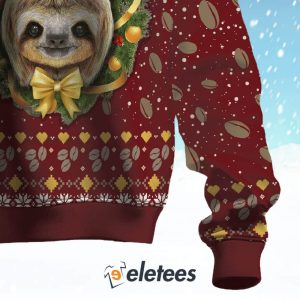Sloth Christmas Ugly Christmas Sweater 3