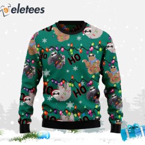 Sloth Hohoho Christmas Ugly Sweater